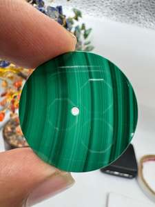 Esfera de Reloj de Piedra Malaquita Natural de 28.5mm, Esfera de Piedra Preciosa Verde para Movimiento Automático NH35, Personalización OEM - Product Image 5