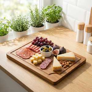 Ensemble de planches à découper en bambou carbonisé, 3 pièces, planches à découper en bois - Product Image 3