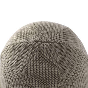 Bonnet unisexe en tricot côtelé, couleur kaki, pour l'hiver, décontracté, tricoté à la machine, avec revers, 100% acrylique, respirant, imperméable - Product Image 5