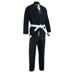bjj suit jiu jitsu uniform custom logo cotton fabric pearl weave breathable lightweight durable training gi for men women - Product Image 2