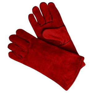 Heavy Duty Leather Welding <b>Gloves</b> CE Certified Safety Cuff Anti-Vibration Anti-Static Heat Spark Resistant Construction Safety - Product Image 3