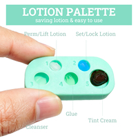 Palette en silicone pour rehaussement de cils, palette coréenne pour lamination des sourcils, plateau de teinture pour lifting, plaque en silicone réutilisable pour rehaussement de cils
