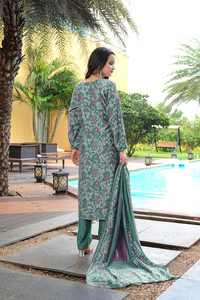 Nuevo Conjunto de Kurti Verde Elegante para Mujer, Manga Larga, Algodón y Seda, Completamente Cosido, para Ocasiones Formales y Festivas - Product Image 6
