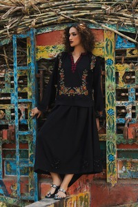 White Embroidered Cotton <b>Kurta</b> For <b>Women</b> Boho Style Loose Fit Casual Wear Indian Pakistani Ethnic Summer Outfit - Product Image 5