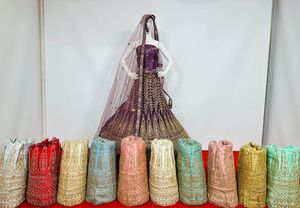 Traje de Novia Indio Zarna 16 Kali Masterpiece, con Pedrería Jarkan Completa, Espejo Mágico, Brillo Glamuroso, Tela de Red para Adultos - Product Image 3