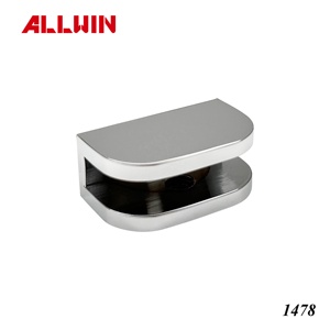 90 Degree Wall to Wall Shelf Bracket Single Angle Brass Structure with Triangle Bracket for Furniture Glass Clamp - Product Image 4