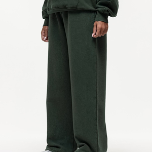 Pantalones Deportivos de Invierno para Mujer, Color Sólido, Estilo Jogger, 100% Algodón, con Bolsillos - Product Image 3