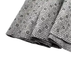新材料地毯无纺布灰色背衬织物二次簇绒地毯