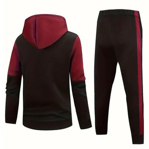 Ensemble survêtement décontracté 2 pièces pour femme, coupe ajustée, couleur unie, en molleton polyester/coton, fabriqué au Pakistan, personnalisable, idéal pour l'hiver – Vente chaude - Product Image 2