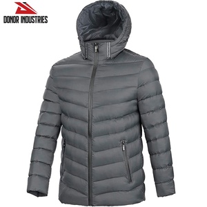 Unisex Winter Puffer Jacket Men's Women's Bubble <b>Coat</b> <b>Stand</b> Quilted Padded Warm Bomber Outwear Canvas Casual Style Trap Star - Product Image 1