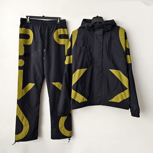 Men's Black Olive Color Blocked <b>Hooded</b> <b>Soft</b> <b>Shell</b> <b>Jacket</b> Zipper Closure Elastic Waist Regular Fit Outdoor Wear - Product Image 3