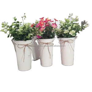 บ้านไร่ตกแต่งบ้านแจกันโลหะมีการออกแบบถังดอกไม้สังกะสีถัง - Product Image 4