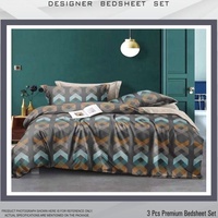 Le nouvel ensemble de housse de couette comprend un drap de lit pour lit double et une taie d'oreiller assortie en satin de coton pur au SE
