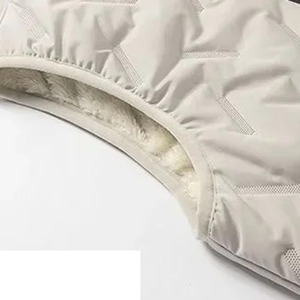 Men's Winter <b>Quilted</b> Vest Stand Collar Zipper Closure Windproof Casual Outerwear Solid Color Polyester <b>Wadding</b> Pockets - Product Image 4