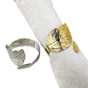 Anneaux de serviette en forme de coquillage doré, série Vie marine côtière, supports de serviettes en métal pour mariages, banquets, fêtes et décoration de table d'hôtel - Product Image 6