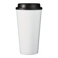 Mug à café jetable et réutilisable biodégradable OEM avec couvercle, gobelet de voyage personnalisé imprimé pour usage promotionnel