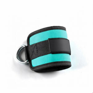 Sangles de cheville de gym avec double anneau en D, réglables, rembourrées en néoprène, pour entraînement des jambes avec poids et machine à câble - Product Image 6