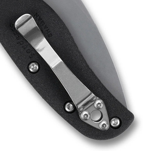 มีดพับพกพาสีดำทั้งหมด พร้อมใบมีดเคลือบเรียบ ด้ามจับแบบ Ergonomic ผิวด้าน รูนิ้วโป้งทรงกลม และทนทาน - Product Image 6