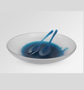 Hermoso juego de tazón de resina con cuchara para servir, ideal para la sala de estar, crea un elegante exhibidor para servir bocadillos. - Product Image 5