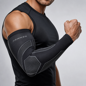 Manchon de cyclisme FAWKES blanc respirant à séchage rapide anti-UV unisexe adulte ajustement sans couture écologique antibactérien - Product Image 6
