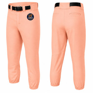Men's Baseball Pants Solid Red Color Sportswear Customized Team Name 100 % Polyester Material OEM Service in Wholesale Rate - Product Image 3