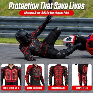 Chaqueta de Motocicleta Blindada para Adultos con Malla Transpirable, Protecciones y Ajuste Regulable para Conducción en Carretera y Turismo - Product Image 5