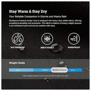 Impermeable para montar a caballo, de PU, con capucha, para hombre, muy vendido. - Product Image 6