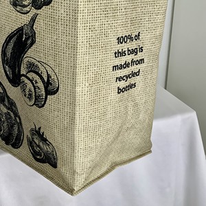 Sacs de courses écologiques personnalisés non laminés grande capacité en forme de bateau, sacs fourre-tout non tissés recyclables pour exposition - Product Image 5