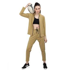New Custom Women Sportswear 100% Polyester Tracksuits Zip up Women Training Joggers Polyester <b>Wind</b> <b>Breaker</b> Nylon Tracksuits Set - Product Image 4