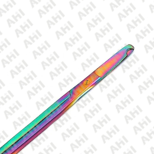 กรรไกรเย็บแผล AHI Surgical Mayo รุ่น AS-SS-0002 สีรุ้ง ผลิตจากเหล็กกล้าไร้สนิมเยอรมัน คุณภาพทางการแพทย์ ใช้ซ้ำได้ ได้รับการรับรองมาตรฐาน CE ระดับ Class I - Product Image 3