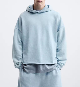 Sudaderas con Capucha Bordadas Personalizadas, Sudaderas Extra Grandes sin Cordones, Sudaderas de Algodón Lisas con Logotipo Personalizado para Unisex - Product Image 3