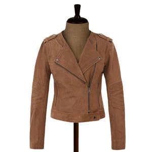 Chaqueta de Cuero para Mujer, Chaqueta de Invierno Ecológica Ligera de Piel de Oveja de Primera Calidad, Chaquetas para Mujer - Product Image 1