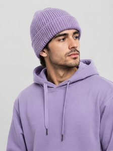 Men Stretch Knit Beanie <b>Cap</b> Warm Soft Winter Skull <b>Hat</b> Ribbed Foldable Casual Outdoor Running Hiking Daily Headwear - Product Image 2