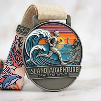 Concevez votre propre médaille de marathon en métal avec logo sportif, médaille personnalisée en alliage de zinc