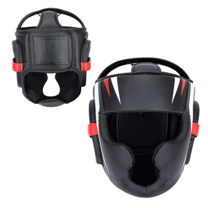 Nouveau design de protège-tête de boxe intégral en PVC, fermeture à boucle réglable, 16-20 aérations, protection de haute qualité - Product Image 1