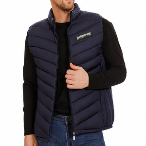 Hot Selling <b>Men's</b> Slim Puffer <b>Vest</b> Customized Sleeveless Casual Outerwear Breathable Zipper Puffer <b>Vest</b> For <b>Men's</b> - Product Image 1