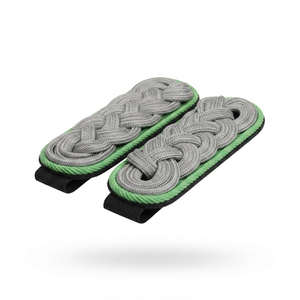 Epaulettes de Uniforme de Oficial Profesional Bordadas en Verde Césped, de Fabricante de Calidad - Product Image 2