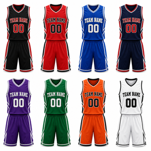 Conjuntos de Baloncesto Deportivos para Adultos de Talla Grande, Jersey, Pantalones Cortos, Calcetines, Diseño de Logotipo de Club Personalizado, Malla Bordada, 100% Poliéster, Atlético - Product Image 2