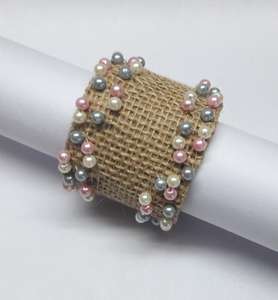 N S Tomar Handicrafts - Anillo para Servilletas de Bambú con Diseño de Flor, Ecológico, de Fibra de Bambú, 4.5 cm, para Camping - Product Image 3