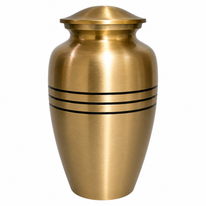 Urna Funeraria de Latón Antigua Original para Cenizas de Adultos, Estilo Americano/Europeo - Product Image 2