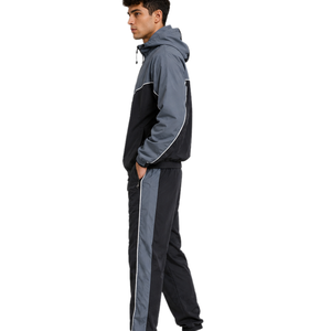 <b>Men</b> Athletic Nylon Tracksuit Breathable Running Suit Windbreaker <b>Jacket</b> and Pants Custom OEM ODM Sportswear Supplier - Product Image 4