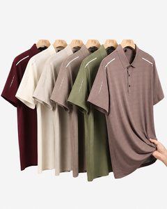 Fabricant de vêtements OEM – T-shirt décontracté pour homme en tricot imprimé, manches courtes, avec poche, en Spandex/Polyester, anti-plis - Product Image 4