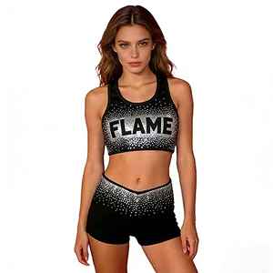 ผู้ผลิตชุดยิมนาสติกแบบสั่งทำสำหรับฝึกซ้อม ออกแบบชุดยูนิฟอร์มเชียร์ลีดเดอร์สำหรับผู้ใหญ่สำหรับสโมสร - Product Image 1