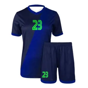 2023 Borduurwerk Kleding Voetbalkleding Jersey Sublimatie Voetbalshirt School Voetbal Uniformen Voetbal Truien & Shorts Voetbal U