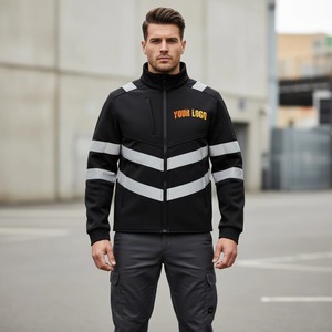 Premium Casual Eco-Friendly Work Safety Clothing <b>Hi</b> <b>Vis</b> <b>Waterproof</b> Reflective Hooded Quick Dry Breathable Men's Winter <b>Jackets</b> - Product Image 2