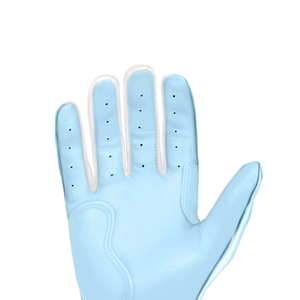 QASWA Sports Training Right/Left Cricket <b>Batting</b> Gloves <b>Light</b> Blue White Professional Lightweight Breathable Ergonomic Design - Product Image 4