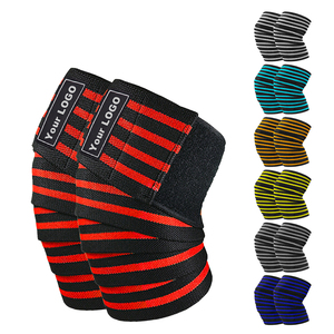 Breathable Lightweight Neoprene <b>Knee</b> Support <b>Wrap</b> Buckle Adjustable Non Slip Compression Bandage for Weightlifting Gym Training - Product Image 1