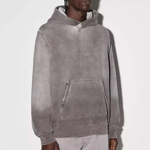 Etiquetas de Marca Propia, Ropa de Estilo Urbano, Impresión Gráfica Personalizada, Sudadera Unisex Extra Grande de Felpa Gruesa 100% Algodón, Efecto Desteñido al Sol - Product Image 2