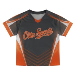 Ensemble d'uniformes de lacrosse sublimés gris et orange unisexe, vêtements de sport légers en polyester réversible pour l'entraînement athlétique - Product Image 3