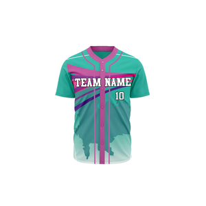 Custom Logo Sublimation Baseball Jersey 100% <b>Polyester</b> Blank Softball Jersey Full Button Baseball <b>shirts</b> - Product Image 5